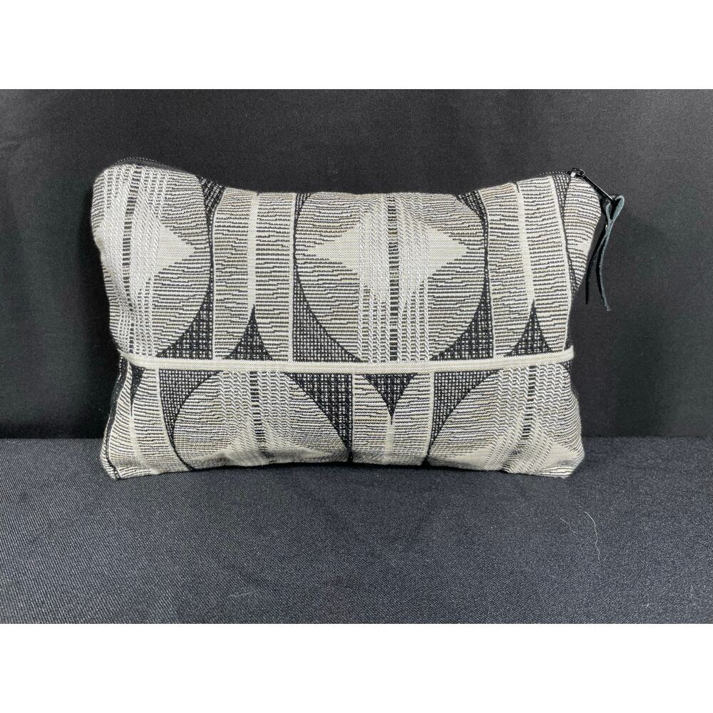Handmade, Unique Bag, Silver & Black, Made with Designer Upholstery Fabric